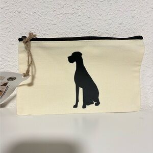 New Custom Great Dane Breed Dog Cosmetic Pouch